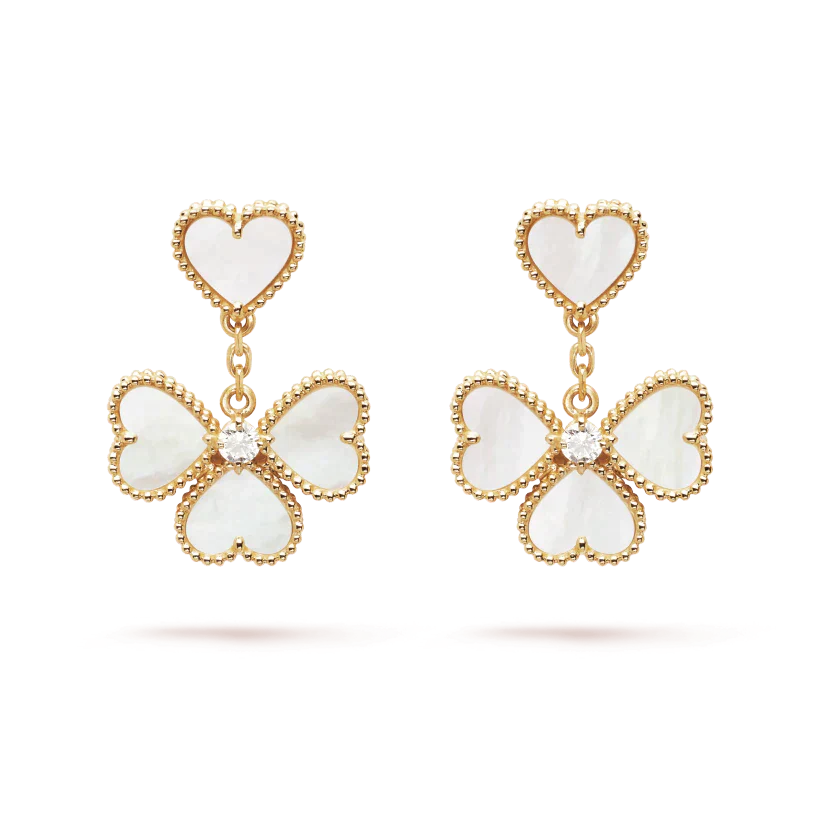 ¡®Sprite Jewelry¡¯CLOVER SWEET WHITE MOP EARRINGS