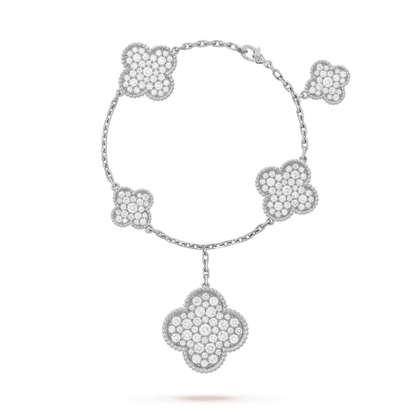 ¡®Sprite Jewelry¡¯CLOVER 6 MOTIFS SILVER DIAMOND BRACELET