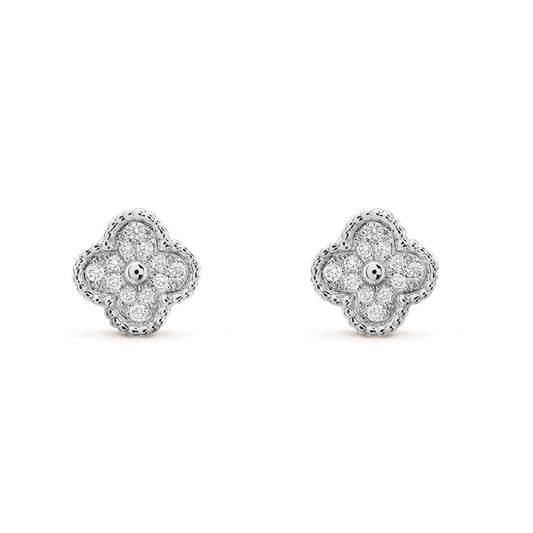 ¡®Sprite Jewelry¡¯CLOVER MINI DIAMOND STUD EARRINGS