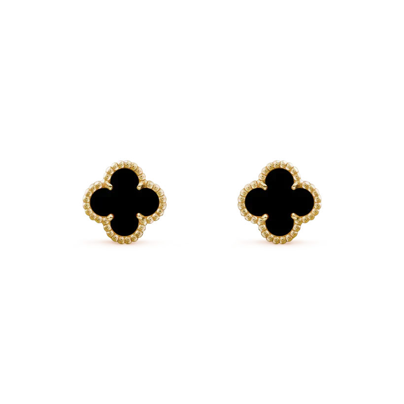 ¡®Sprite Jewelry¡¯CLOVER MINI 9.5MM BLACK MOP EARRINGS