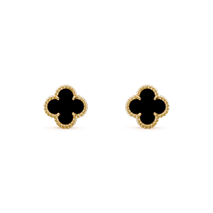 ¡®Sprite Jewelry¡¯CLOVER MINI 9.5MM BLACK MOP EARRINGS