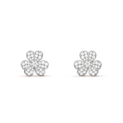 ¡®Sprite Jewelry¡¯CLOVER COMOS DIAMOND EARRINGS SILVER