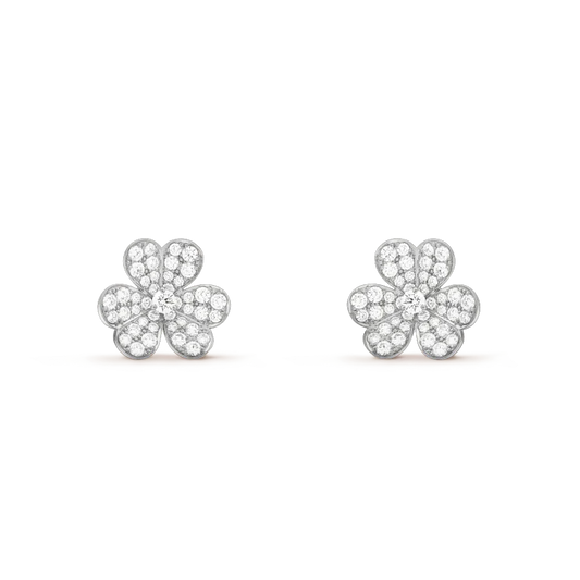 ¡®Sprite Jewelry¡¯CLOVER COMOS DIAMOND EARRINGS SILVER