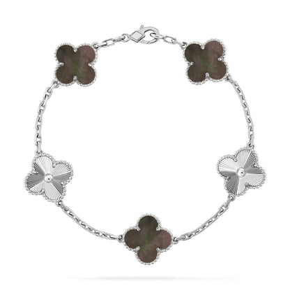 [Sprite Jewelry]New CLOVER 5 MOTIF GRAY MOP BRACELET COLLECTION