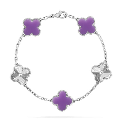 [Sprite Jewelry]New CLOVER 5 MOTIF LIGHT PURPLE BRACELET COLLECTION