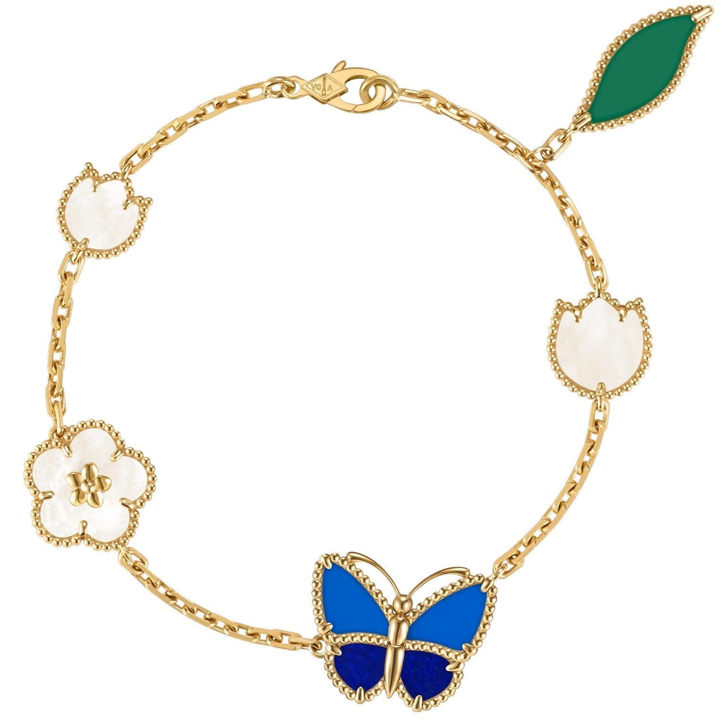 [Sprite Jewelry]LUCKY SPRING BUTTERFLY 5 MOTIF BRACELET