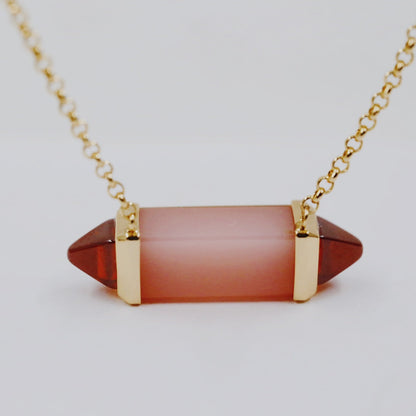 ¡®Sprite Jewelry¡¯Color Stone Bar Pendant Necklace