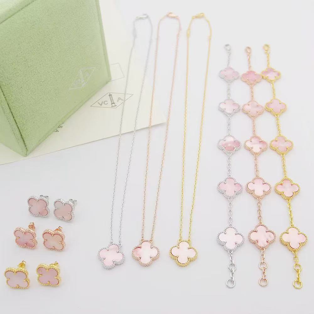 [Sprite Jewelry]Clover Mini Pink Earrings