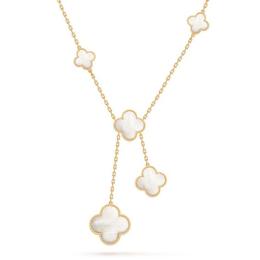 ¡®Sprite Jewelry¡¯CLOVER MOTHER OF PEARL NECKLACE 6 MOTIF