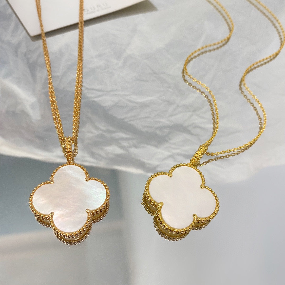 ¡®Sprite Jewelry¡¯CLOVER 25MM MOP LARGE PENDANT NECKLACE