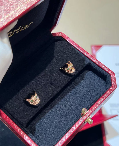 [Sprite Jewelry] CHRRTAH-PRINT STUD EARRINGS, THREE COLORS
