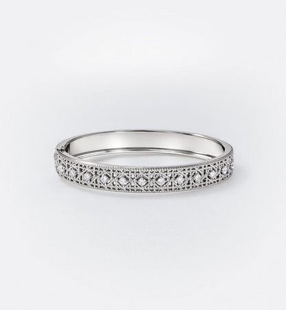 [Sprite Jewelry] 2026 WOVEN-PATTERN BRACELET SET WITH FULL DIAMOND INLAY THREE-COLORS