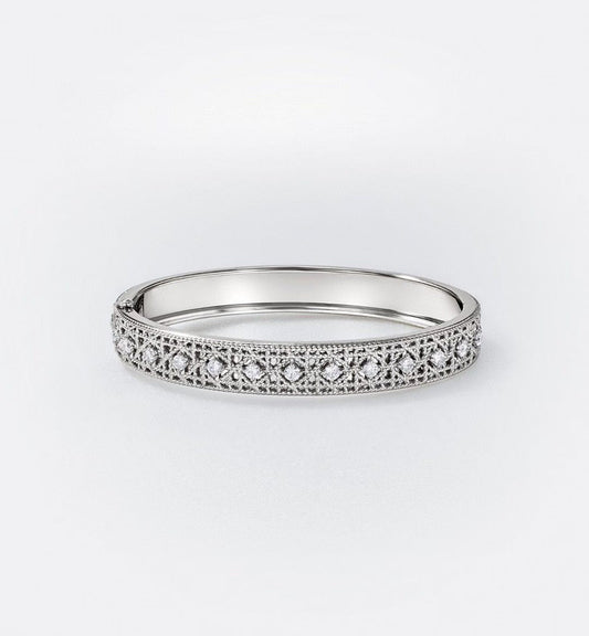 [Sprite Jewelry] 2026 WOVEN-PATTERN BRACELET SET WITH FULL DIAMOND INLAY THREE-COLORS