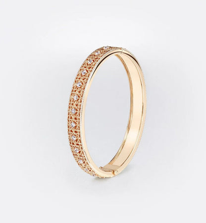 [Sprite Jewelry] 2026 WOVEN-PATTERN BRACELET SET WITH FULL DIAMOND INLAY THREE-COLORS