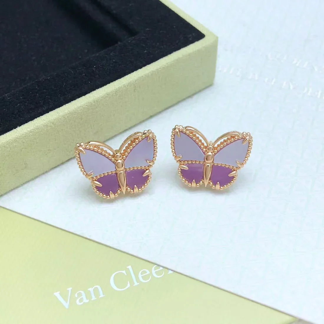 [Sprite Jewelry]26 NEW CLOVER LUCKY LIGHT PURPLE SET