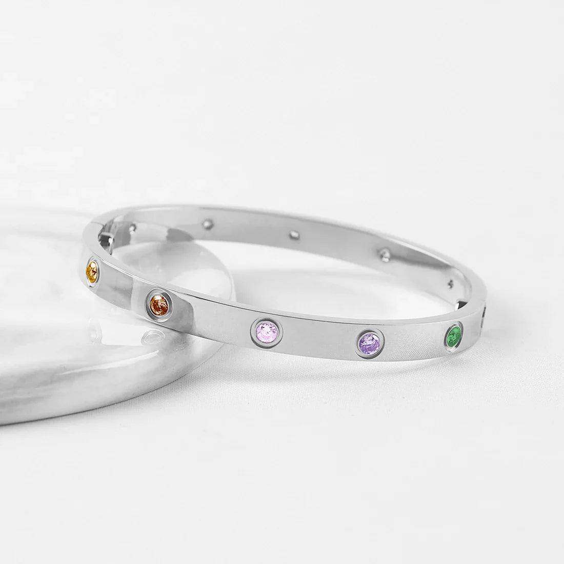 [Sprite Jewelry]2026 NEW 6.1MM COLORED GEMSTONE BRACELET