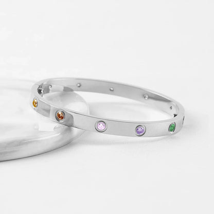 [Sprite Jewelry]2026 NEW 6.1MM COLORED GEMSTONE BRACELET