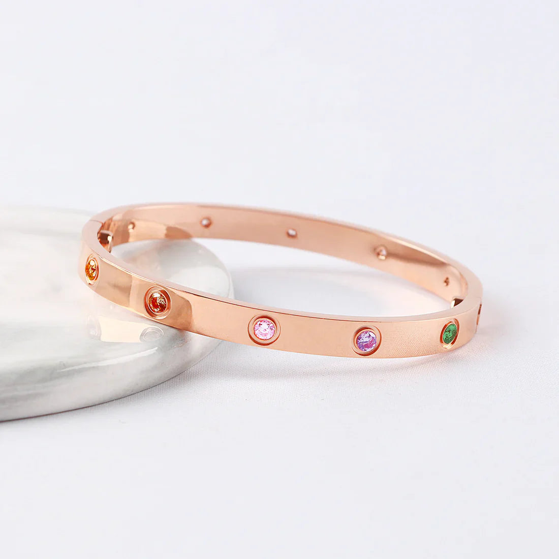 [Sprite Jewelry]2026 NEW 6.1MM COLORED GEMSTONE BRACELET