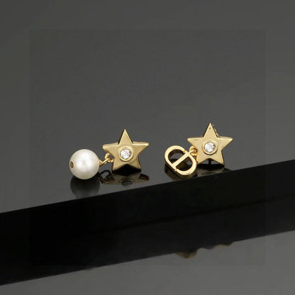 [Sprite Jewelry]CD Star-Shaped Letter Earrings