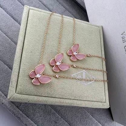 [Sprite Jewelry] Pink Butterfly Necklace