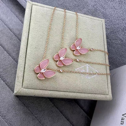 [Sprite Jewelry] Pink Butterfly Necklace