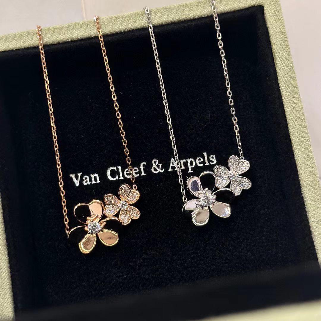 [Sprite Jewelry] Two Flowers & Clover Choker