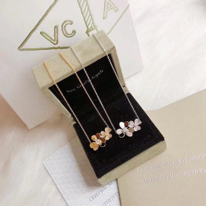 [Sprite Jewelry] Two Flowers & Clover Choker