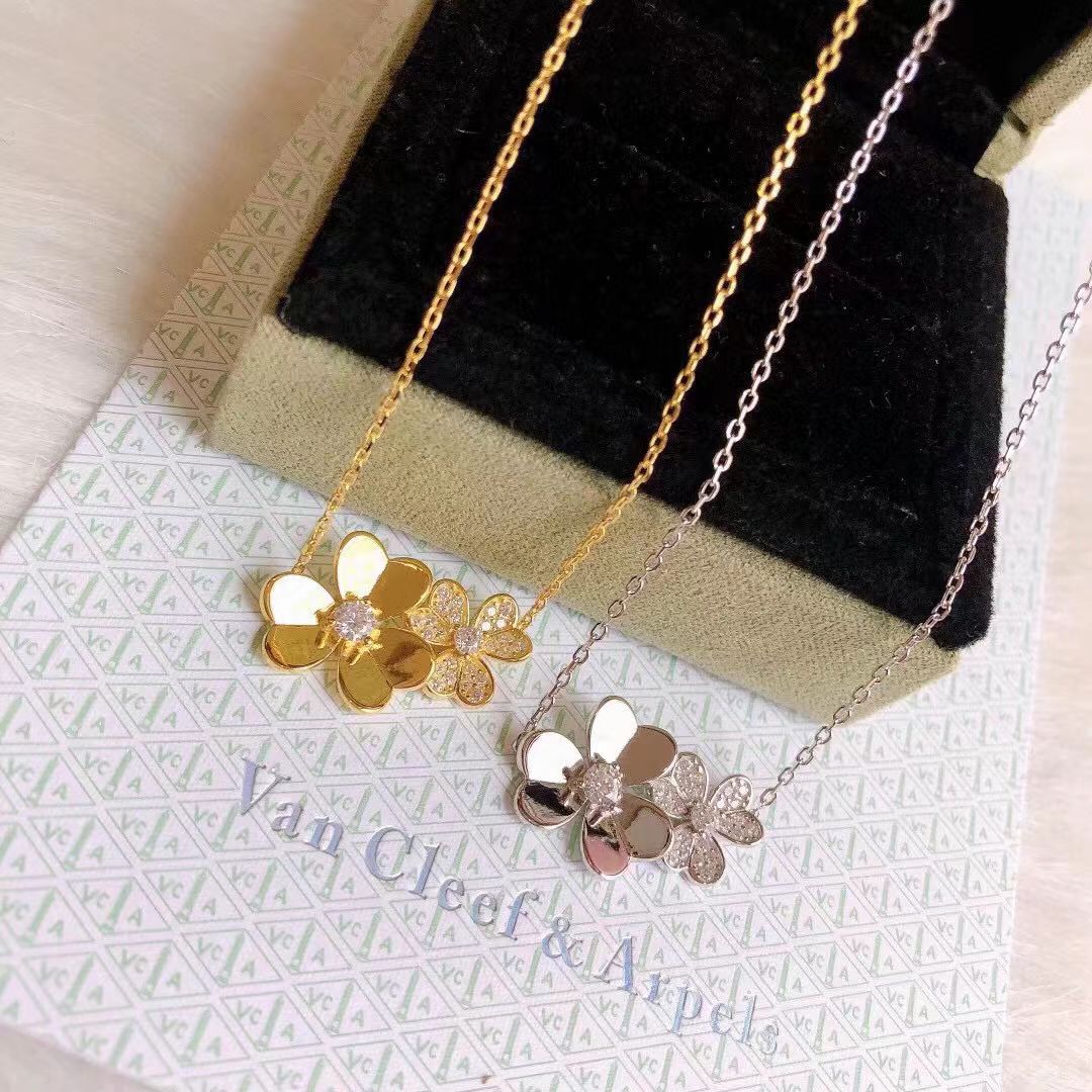 [Sprite Jewelry] Two Flowers & Clover Choker