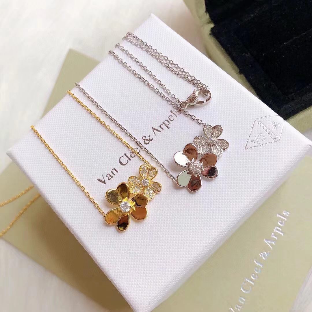 [Sprite Jewelry] Two Flowers & Clover Choker
