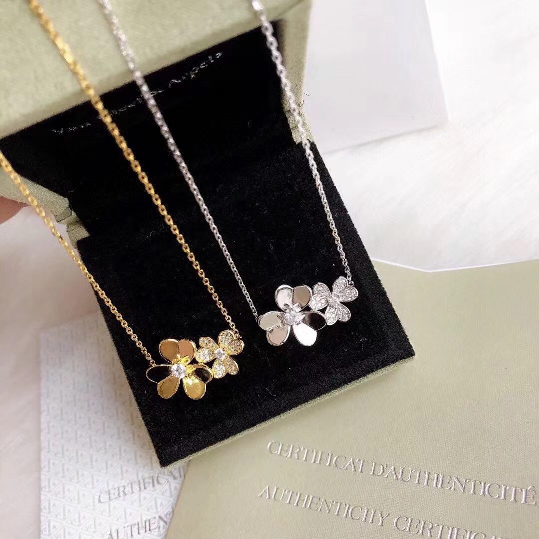 [Sprite Jewelry] Two Flowers & Clover Choker