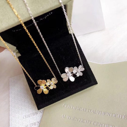 [Sprite Jewelry] Two Flowers & Clover Choker