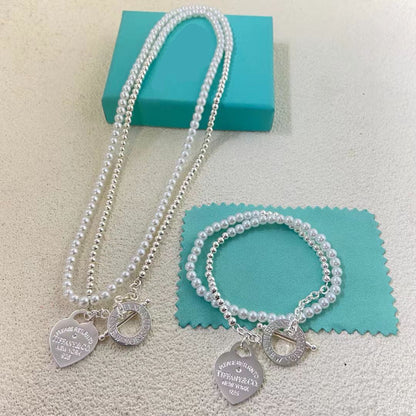[Sprite Jewelry] Double-clasp Pearl Necklace、Bracelet