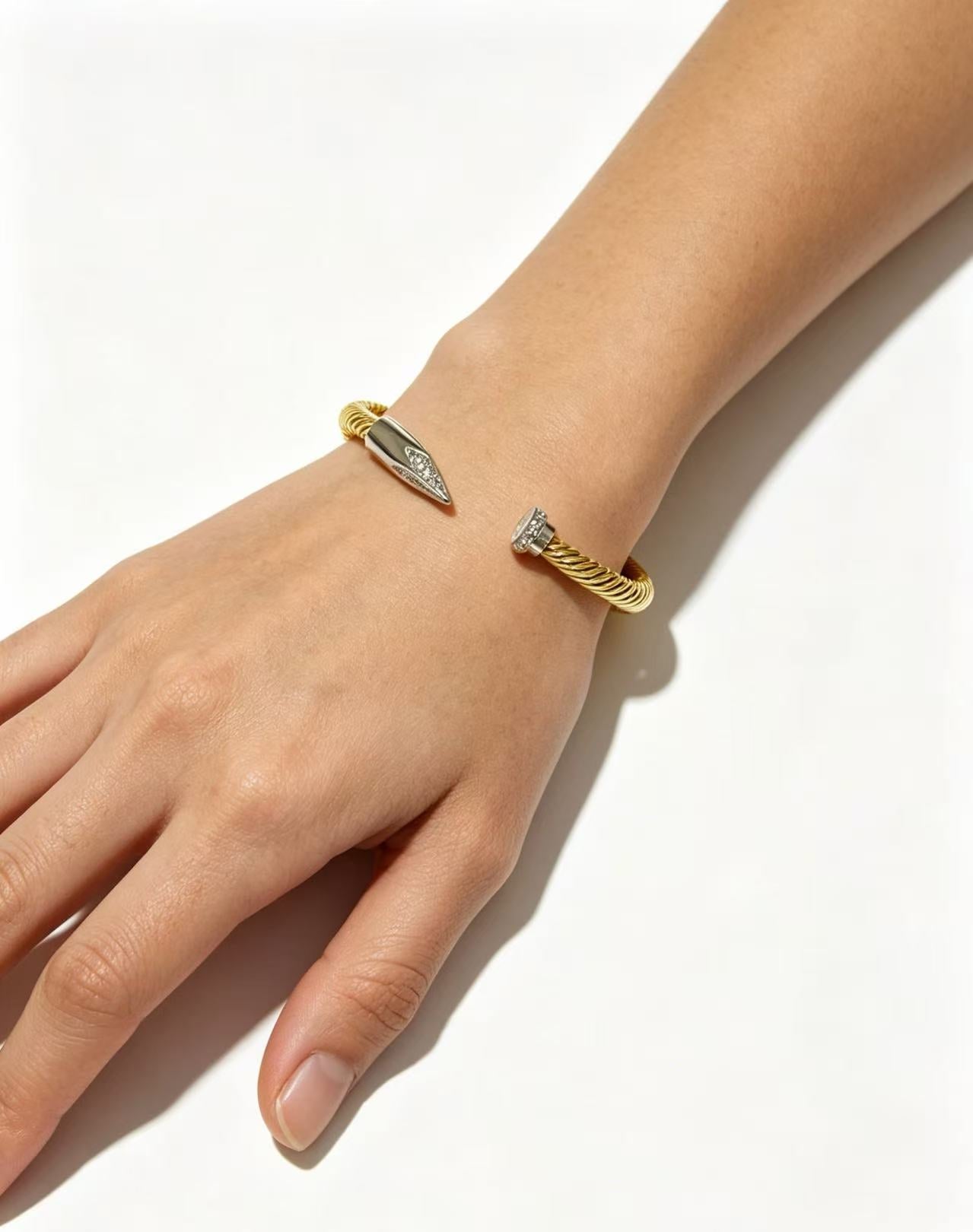 [Sprite Jewelry]Open threaded nail bracelet