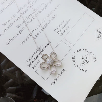 [Sprite Jewelry] Full diamond sunflower flower necklace