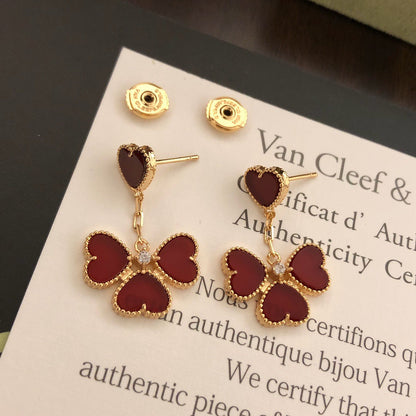 [Sprite Jewelry] Gold-tone Red Heart Pendant