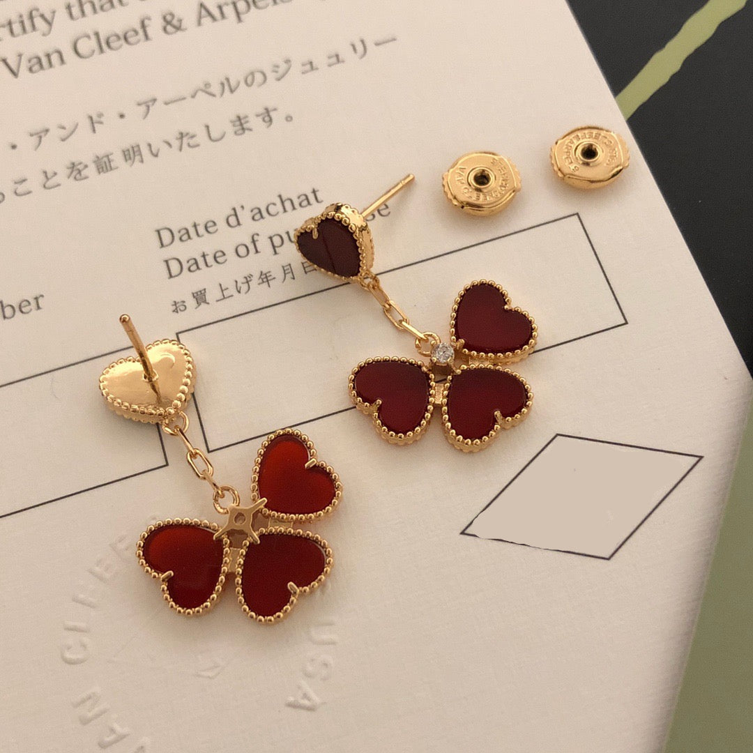 [Sprite Jewelry] Gold-tone Red Heart Pendant