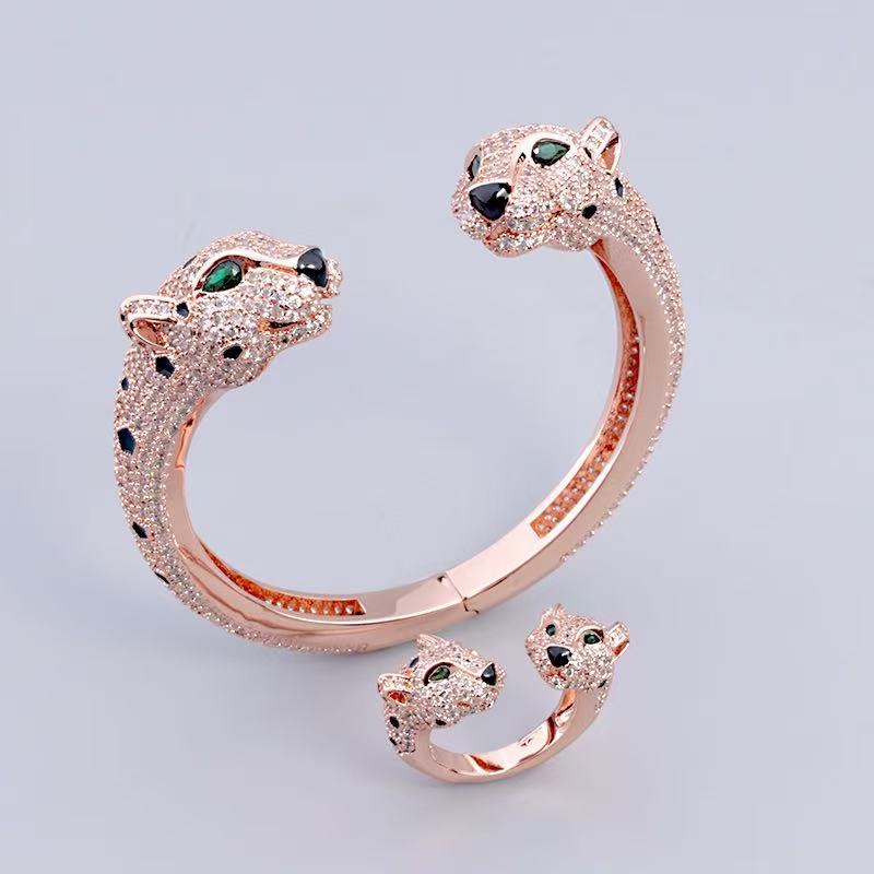 [Sprite Jewelry] Full Diamond Panther Bangle & Ring