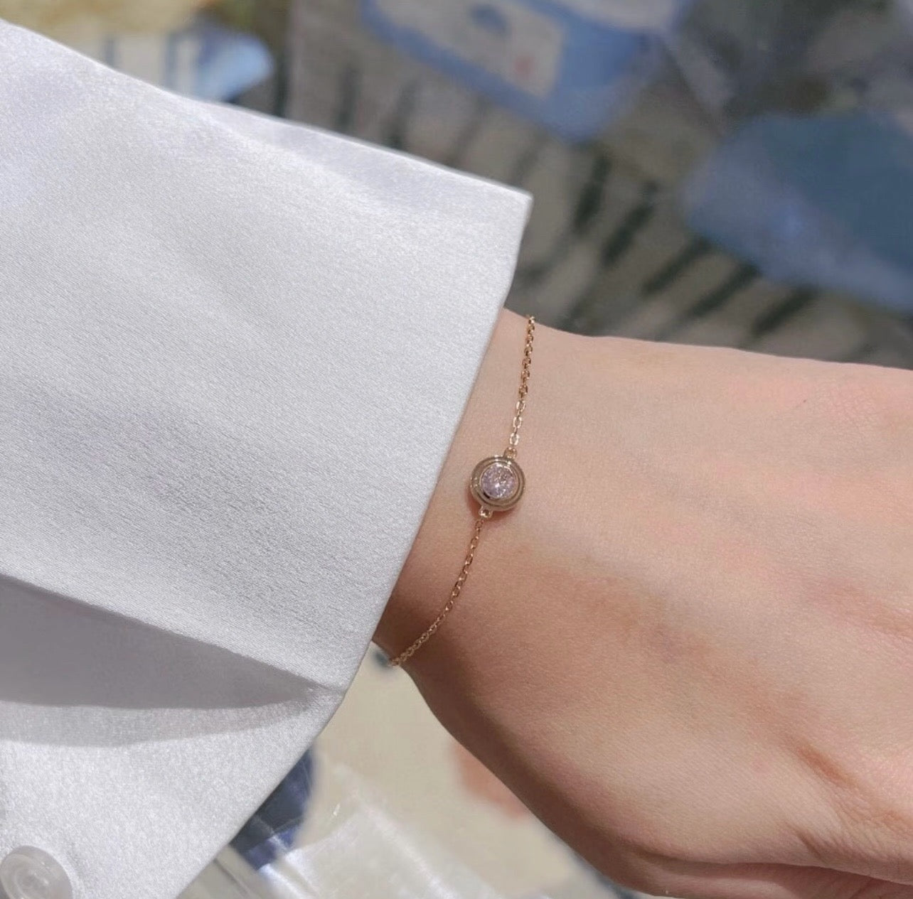 [Sprite Jewelry] UFO Series Single Diamond Bracelet