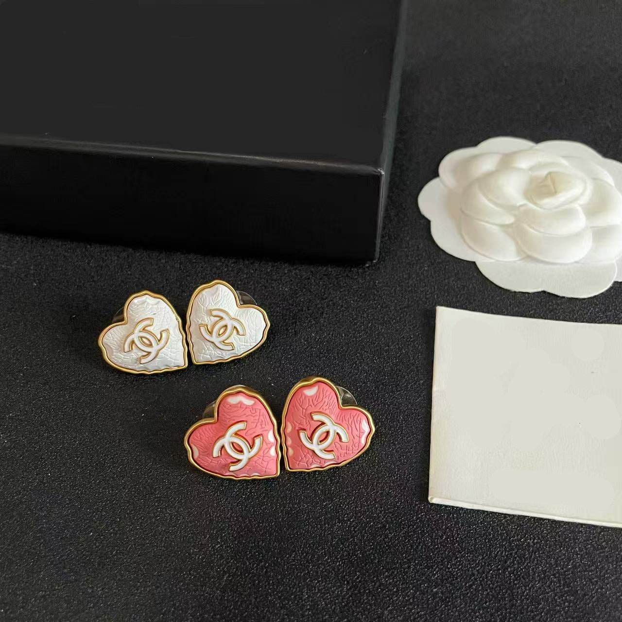 [Sprite Jewelry] Heart-shaped Necklace & Earring Set