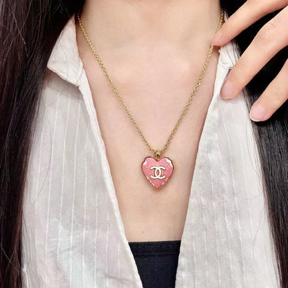 [Sprite Jewelry] Heart-shaped Necklace & Earring Set