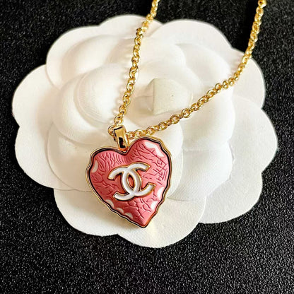 [Sprite Jewelry] Heart-shaped Necklace & Earring Set