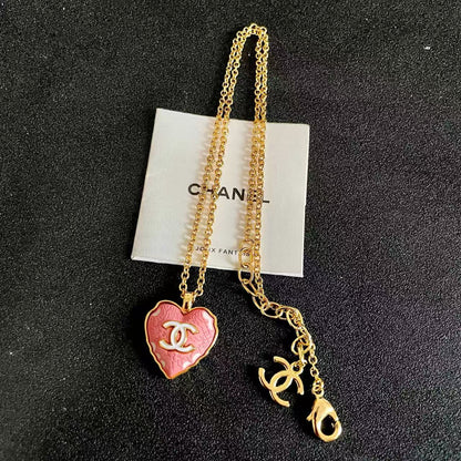 [Sprite Jewelry] Heart-shaped Necklace & Earring Set