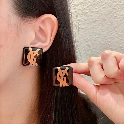 [Sprite Jewelry]Classic Letter Earrings