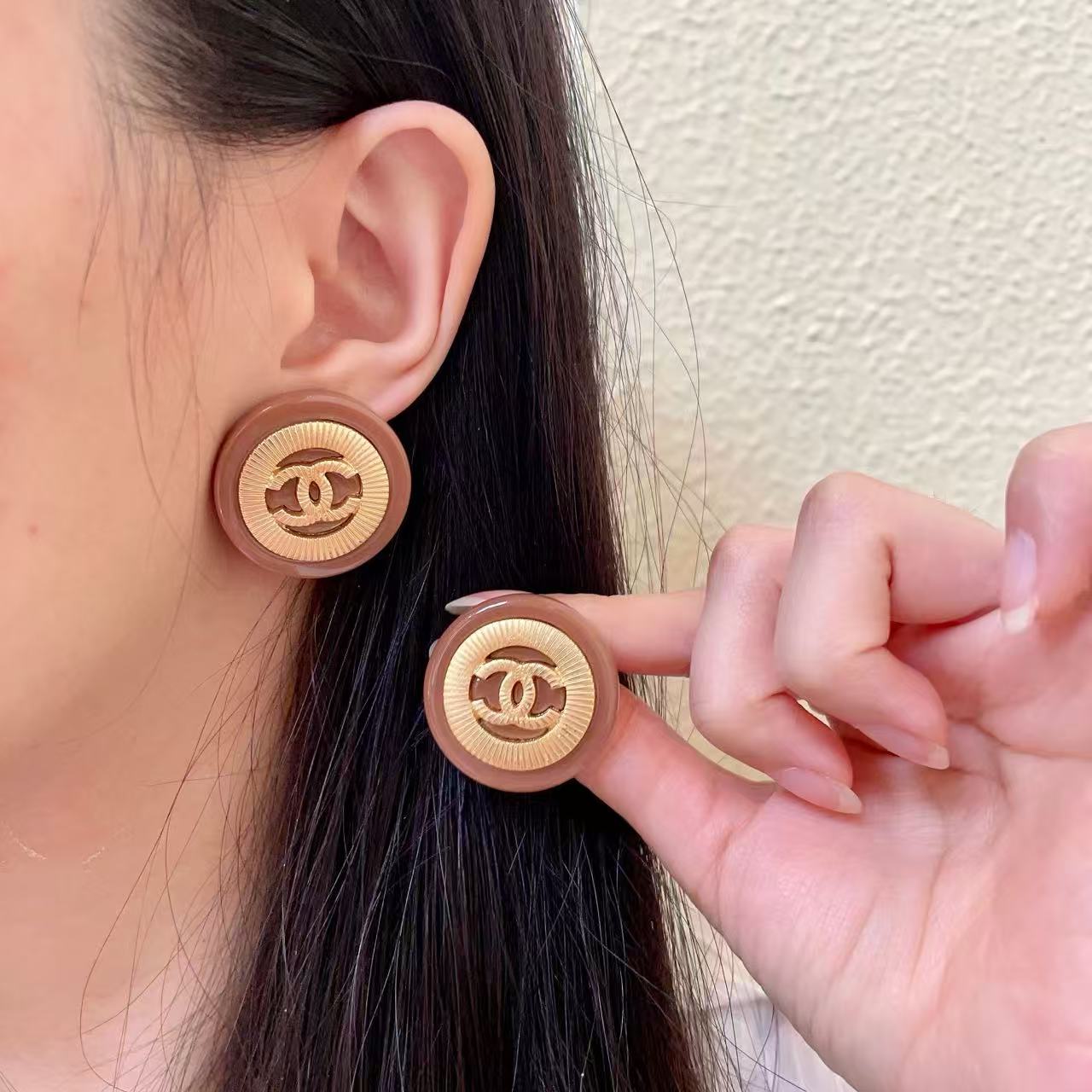 [Sprite Jewelry]Classic Double C Earrings