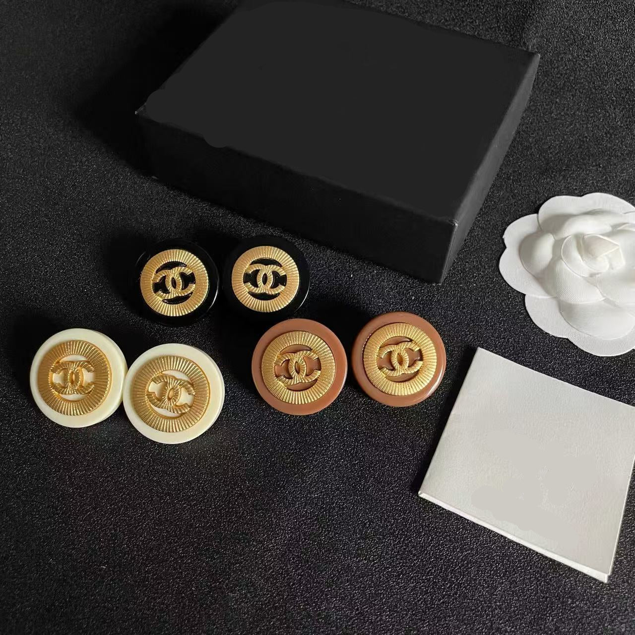 [Sprite Jewelry]Classic Double C Earrings