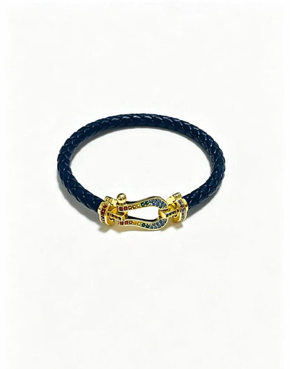 ¡®Sprite Jewelry2026 New Horseshoe Buckle Leather Couple Bracelet