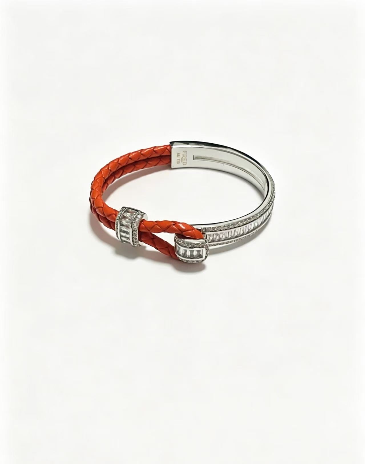 ¡®Sprite Jewelry2026 New Half-Diamond Horseshoe Buckle Bangle