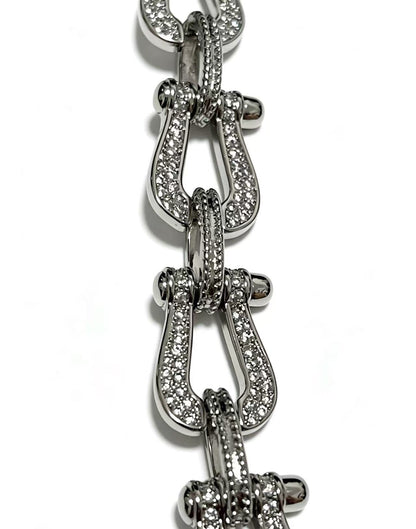 ¡®Sprite JewelryDiamond-studded Horseshoe Bracelet