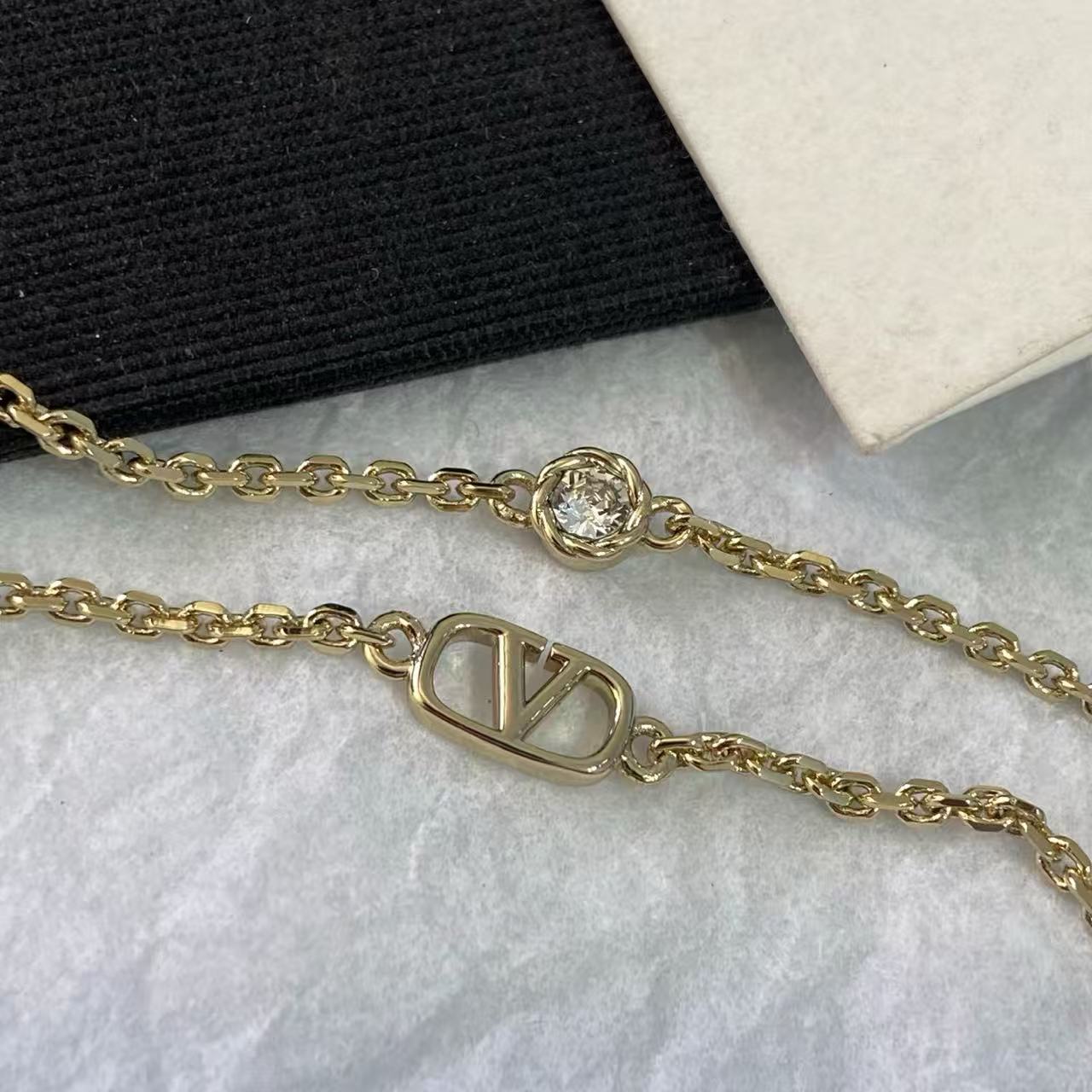 [Sprite Jewelry] Cherry Crystal Pavé Necklace & Stud Earrings& SeracelettB