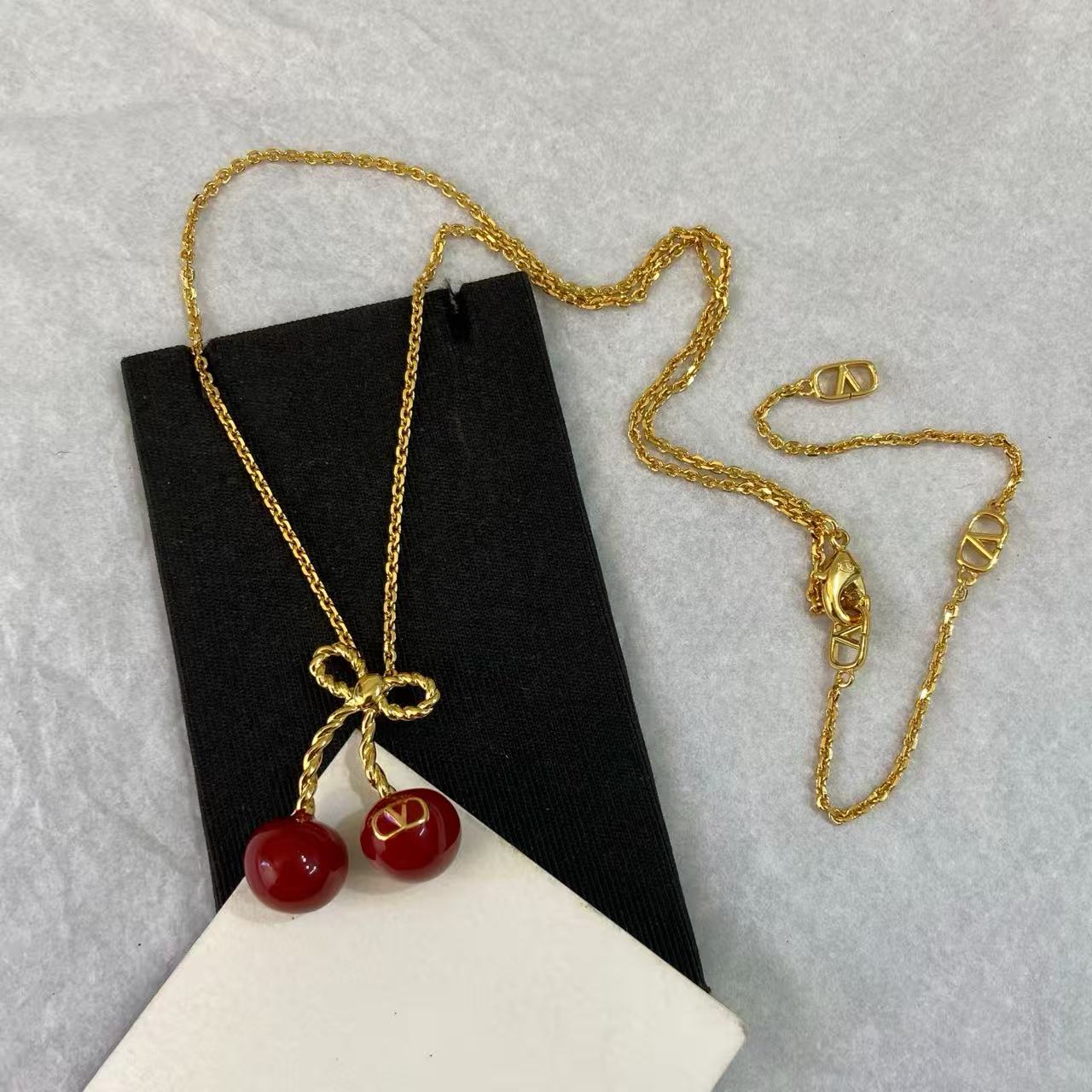 [Sprite Jewelry]Red Cherry Necklace